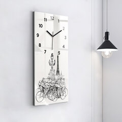 Sieninis laikrodis Dviračių lenktynių piešimas kaina ir informacija | Laikrodžiai | pigu.lt