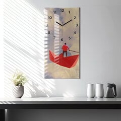 Sieninis laikrodis Popieriniai laivai цена и информация | Часы | pigu.lt