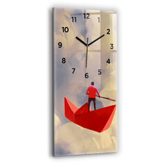 Sieninis laikrodis Popieriniai laivai цена и информация | Часы | pigu.lt