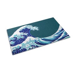 Durų kilimėlis Vandenyno jūros banga 60x40 cm цена и информация | Придверные коврики | pigu.lt