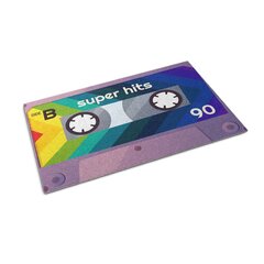 Durų kilimėlis Retro Rainbow kasetė 60x40 cm kaina ir informacija | Durų kilimėliai | pigu.lt