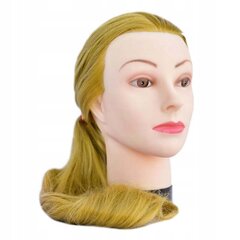 Kirpėjo mokomoji galva Eurostil, šviesi, 70 cm kaina ir informacija | Plaukų aksesuarai | pigu.lt
