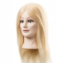 Moteriška kirpimo mokymo galva Eurostil šviesiaplaukė, 45 cm kaina ir informacija | Plaukų aksesuarai | pigu.lt