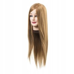 Kirpėjo mokomoji galva Eurostil šviesiai ruda, 60 cm kaina ir informacija | Plaukų aksesuarai | pigu.lt