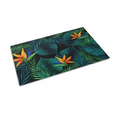 Väline Uksematt Strelitzia lilled, 90x60 цена и информация | Придверные коврики | pigu.lt