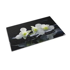 Durų kilimėlis Gėlės Orchidėjos 90x60 cm kaina ir informacija | Durų kilimėliai | pigu.lt