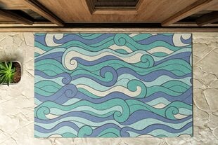 Durų kilimėlis Jūros bangos 150x100 cm цена и информация | Придверные коврики | pigu.lt