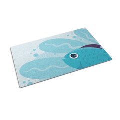 Durų kilimėlis Mėlyna žuvis 150x100 cm kaina ir informacija | Durų kilimėliai | pigu.lt