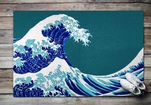 Durų kilimėlis Vandenyno jūros banga 150x100 cm цена и информация | Придверные коврики | pigu.lt