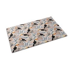 Durų kilimėlis Paukščių tukanų augalai 150x100 cm kaina ir informacija | Durų kilimėliai | pigu.lt