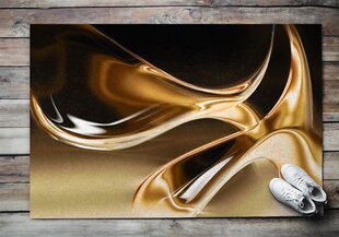 Durų kilimėlis Aukso abstrakcija 150x100 cm цена и информация | Придверные коврики | pigu.lt