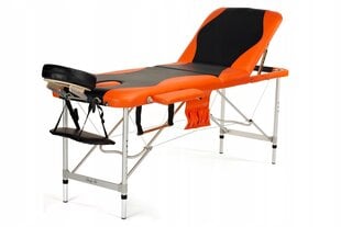 Masažo stalas Bodyfit 1037, 186x60cm, oranžinis kaina ir informacija | Masažo reikmenys | pigu.lt