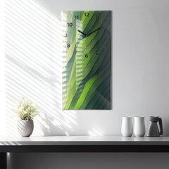Sieninis laikrodis Žaliojo lauko abstrakcija kaina ir informacija | Laikrodžiai | pigu.lt