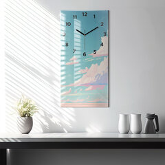 Sieninis laikrodis Pastelinė dangaus spalva цена и информация | Часы | pigu.lt