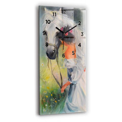 Sieninis laikrodis Graži moteris su arkliu цена и информация | Часы | pigu.lt