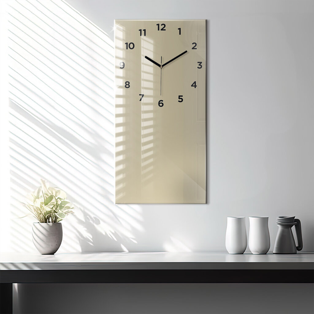 Sieninis laikrodis Smėlio spalvos spalva цена и информация | Laikrodžiai | pigu.lt