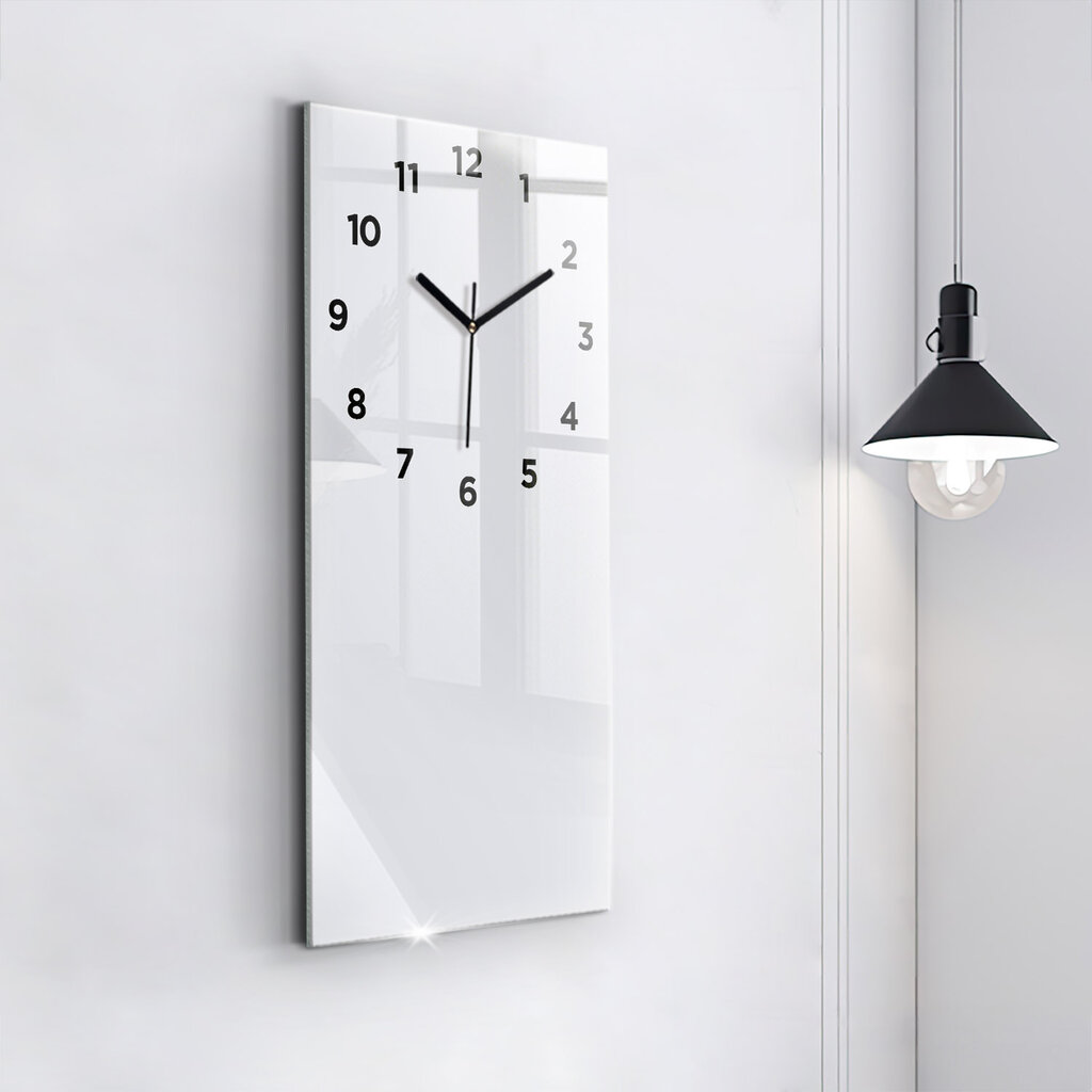 Sieninis laikrodis Tamsi balta spalva цена и информация | Laikrodžiai | pigu.lt