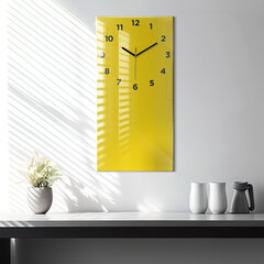 Sieninis laikrodis Šviesiai geltona spalva kaina ir informacija | Laikrodžiai | pigu.lt