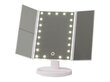Kosmetinis veidrodis su LED apšvietimu makiažui, baltas цена и информация | Kosmetinės, veidrodėliai | pigu.lt