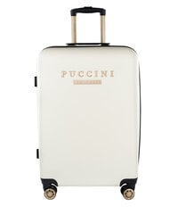 Vidutinis lagaminas Puccini, M, baltas kaina ir informacija | Lagaminai, kelioniniai krepšiai | pigu.lt