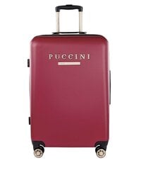 Vidutinis lagaminas Puccini, M, raudonas kaina ir informacija | Lagaminai, kelioniniai krepšiai | pigu.lt