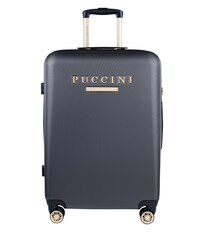 Vidutinis lagaminas Puccini, M, pilkas kaina ir informacija | Lagaminai, kelioniniai krepšiai | pigu.lt