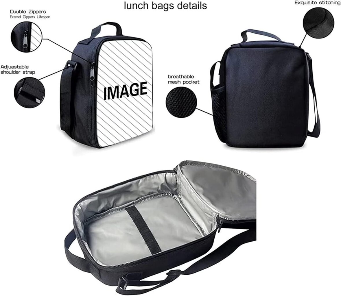 Mokyklinis krepšys + pietų krepšys + pieštukų rinkinys, pilkas kaina ir informacija | Kuprinės mokyklai, sportiniai maišeliai | pigu.lt