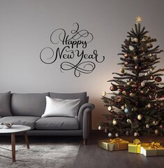 Виниловая наклейка "С Новым Годом" для гостиной и кухни цена и информация | Интерьерные наклейки | pigu.lt