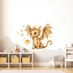 Волшебная стикер-картина золотого дракона для детской цена и информация | Интерьерные наклейки | pigu.lt