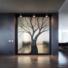 Декоративная наклейка на стекло с силуэтом дерева цена и информация | Интерьерные наклейки | pigu.lt