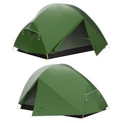 Двухместная палатка Naturehike Mongar 210T Ultralight, зелёная цена и информация | Палатки | pigu.lt