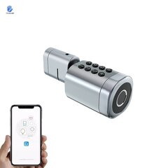 Cilindras Scandi TTLOCK Bluetooth sidabrinis IP45 (tinka ir ASSA 565 spynoms) цена и информация | Дверные замки | pigu.lt