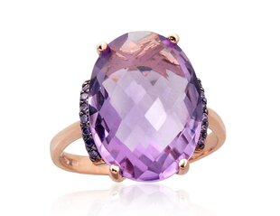 Auksns žedas Damond Sky Royal Amethyst Iš raudono, 585 prabos aukso DS01G722 19 5.49 g. kaina ir informacija | Žiedai | pigu.lt