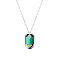 Серебряный кулон "Симбиоз (Emerald Scarabaeus Greeen)" с кристаллами Сваровски™ DS01K658 цена и информация | Украшения на шею | pigu.lt