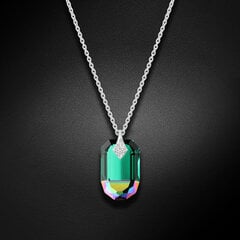 Серебряный кулон "Симбиоз (Emerald Scarabaeus Greeen)" с кристаллами Сваровски™ DS01K658 цена и информация | Украшения на шею | pigu.lt