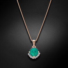 Кулон "Кларис V (Emerald)" с кристаллами Preciosa™ DS01K664 цена и информация | Украшения на шею | pigu.lt