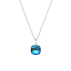 Серебряный кулон "Ослепительный Блеск (Bermuda Blue)" с кристаллами Сваровски™ DS01K674 цена и информация | Женское колье | pigu.lt
