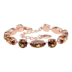 Браслет "Шик II (Light Amber)" с кристаллами Swarovski™ DS00B534 цена и информация | Женские браслеты | pigu.lt