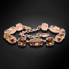 Браслет "Шик II (Light Amber)" с кристаллами Swarovski™ DS00B534 цена и информация | Женские браслеты | pigu.lt