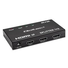 Qoltec 51796 Aktyvus HDMI skirstytuvas 2 x HDMI 4K x 2K | 3,4 Gb/s kaina ir informacija | Adapteriai, USB šakotuvai | pigu.lt