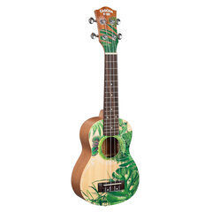 Soprano ukulelė Cascha Art Leafy HH 2602 kaina ir informacija | Gitaros | pigu.lt