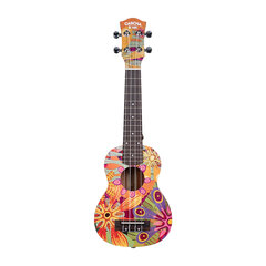 Soprano ukulelė Cascha Art Flowers HH 2603 kaina ir informacija | Gitaros | pigu.lt