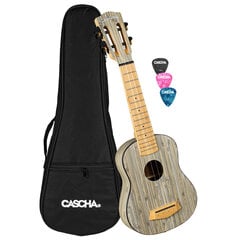 Soprano ukulelė Cascha Bamboo Graphite HH 2315 kaina ir informacija | Gitaros | pigu.lt
