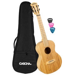 Tenorinė ukulelė Cascha Bamboo Natural HH 2314 kaina ir informacija | Gitaros | pigu.lt