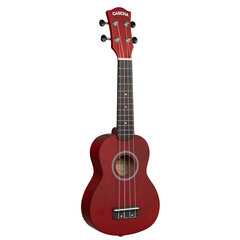Soprano ukulelė Cascha Linden raudona HH 3961 kaina ir informacija | Gitaros | pigu.lt