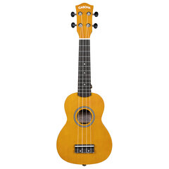 Soprano ukulelė Cascha Linden geltona HH 3964 kaina ir informacija | Gitaros | pigu.lt