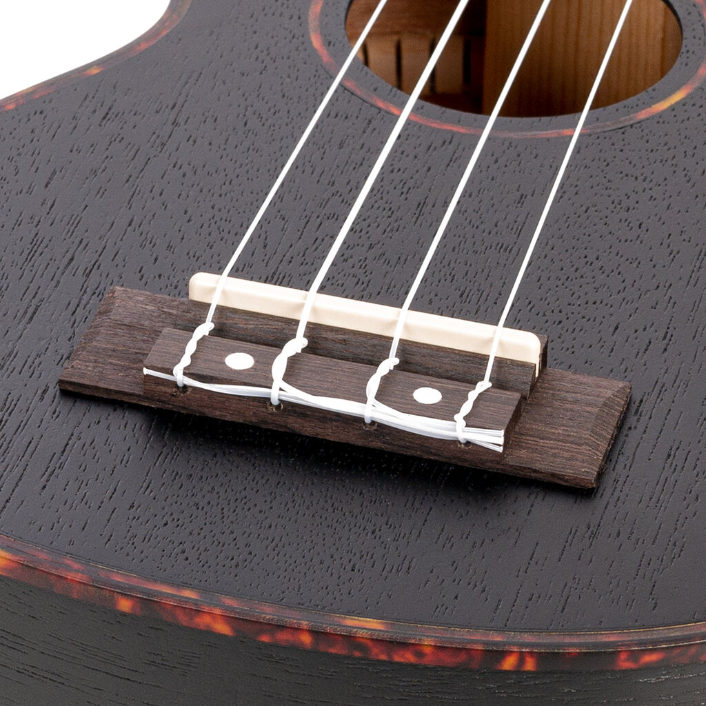 Soprano ukulelė Cascha Mahogany juoda HH 2262 kaina ir informacija | Gitaros | pigu.lt