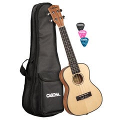 Tenorinė ukulelė Cascha Spruce Solid Top HH 2154 kaina ir informacija | Gitaros | pigu.lt