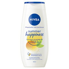 Dušo gelis Nivea Summer Happiness, 250 ml kaina ir informacija | Dušo želė, aliejai | pigu.lt