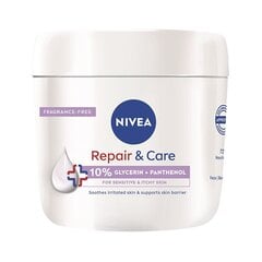 Nivea Drėkinamasis kūno kremas jautriai odai Repair - Care 400 ml цена и информация | Кремы, лосьоны для тела | pigu.lt